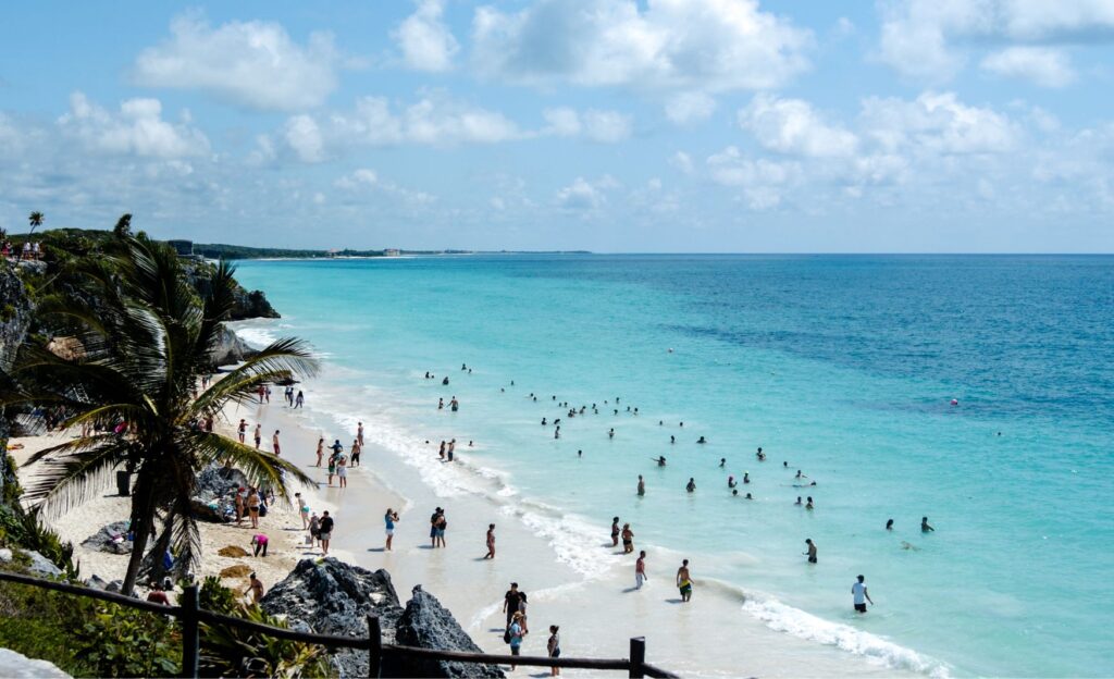 Playa Las Palmas Beach offers a laid-back atmosphere and free public access. 