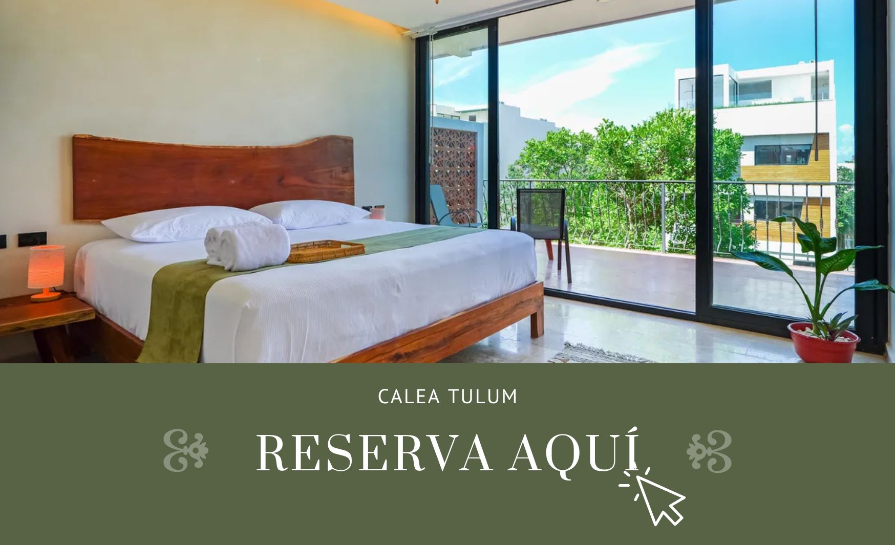 Banner para reservar habitación de hotel